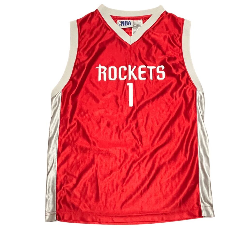 Houston Rockets Jersey Boys Large Red Tracy McGrady Stitched Sewn Logo